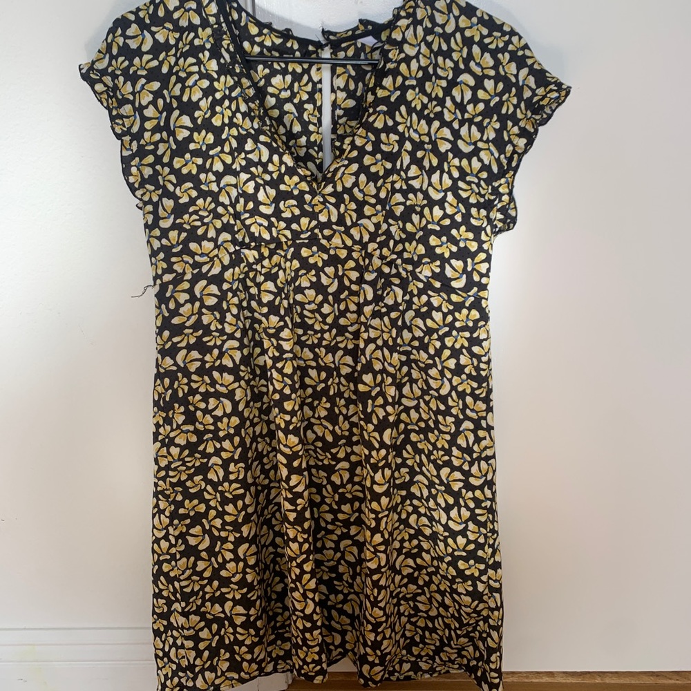 Zara Basics | Yellow floral dress 🌼